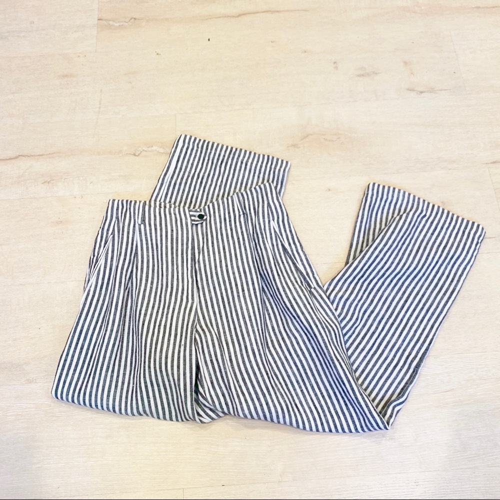 SOLD Reformation striped wide leg pant